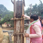 রাম ঠাকুর মন্দির নির্মাণের জন্য ভিত্তিপ্রস্তর স্থাপন 