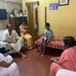প্রয়াত প্রবীণ সাংবাদিকের বাসভবনে কেন্দ্রীয় মন্ত্রী ও মানিক সরকার