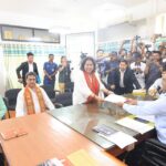 পূর্ব ত্রিপুরা লোকসভা আসনে মনোনয়ন জমা দিলেন বিজেপি মনোনীত প্রার্থী কৃতি সিং দেব্বর্মা