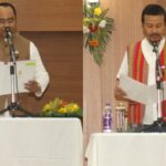 মন্ত্রী অনিমেষ ও প্রতিমন্ত্রী বৃষকেতুর শপথ