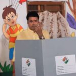 ভোটাধিকার প্রয়োগ করলেন পশ্চিম ত্রিপুরা আসনে বিজেপি প্রার্থী বিপ্লব কুমার দেব