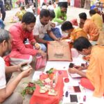 নববর্ষ উপলক্ষে লক্ষী নারায়ণ বাড়িতে দর্শনার্থীদের ভিড়