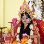 মহাঅষ্টমীতে আগরতলার আনন্দময়ী আশ্রমে কুমারী পূজা, ভক্তদের ঢল