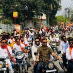 বিজেপি প্রার্থী বিপ্লব কুমার দেবের সমর্থনে যুব মোর্চার উদ্যোগে বাইক র‍্যালি