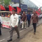 কাজ, খাদ্য,পানীয় জল সহ একাধিক দাবিতে খোয়াইয়ে মিছিল ও গণ ডেপুটেশন