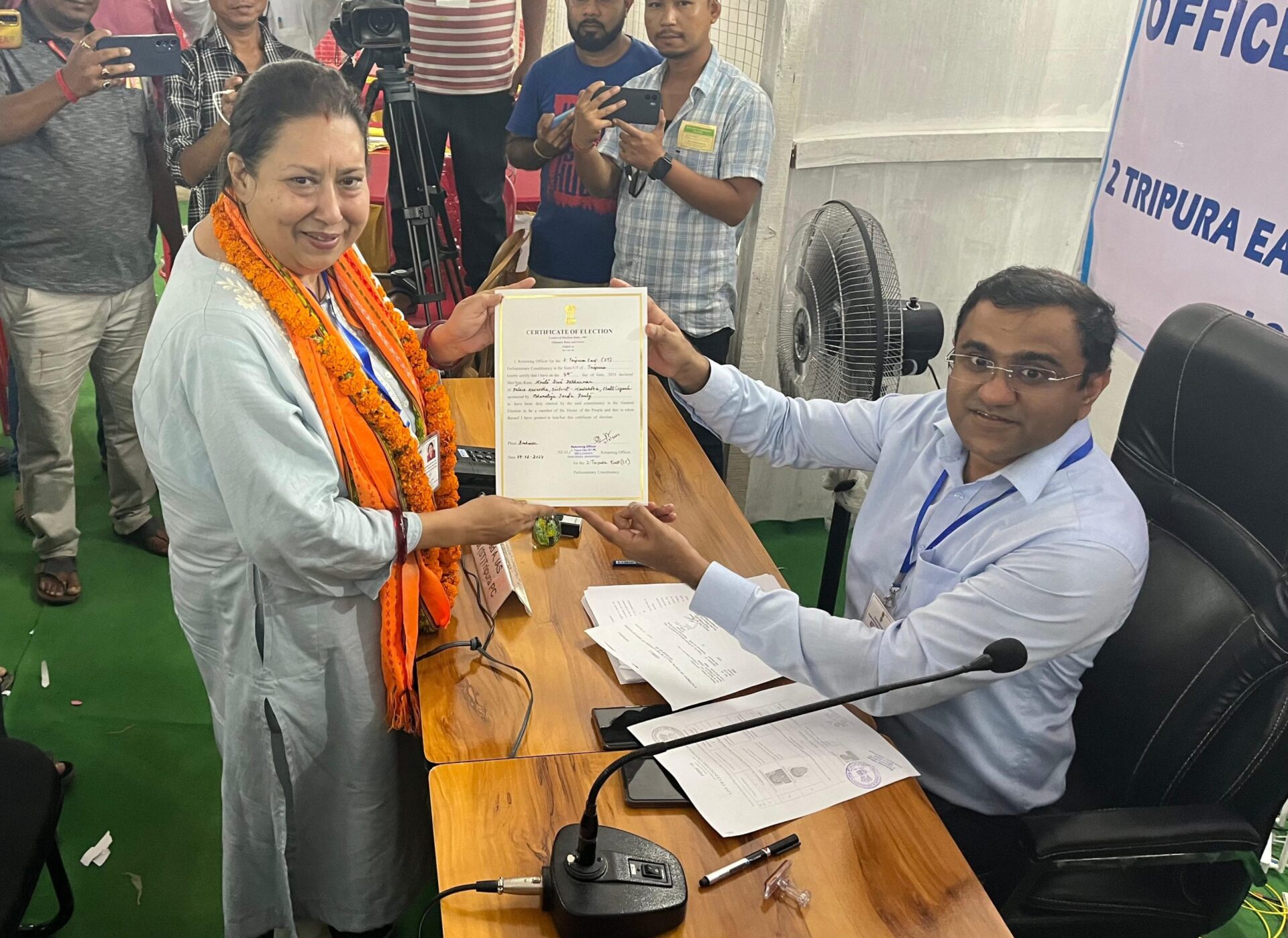 পূর্ব ত্রিপুরা আসনে বিজেপি জয়ী
