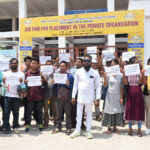 ফল প্রকাশের দাবিতে বিক্ষোভ জিআরবিটি চাকুরী প্রত্যাশীদের