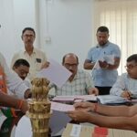 ধর্মনগরে ভারতীয় জনতা পার্টির মনোনীত প্রার্থীদের মনোনয়ন দাখিল 