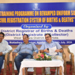 পশ্চিম জেলা প্রশাসনের উদ্যোগে সিভিল রেজিস্ট্রেশন সিস্টেমের উপর একদিবসীয় প্রশিক্ষণ কর্মশালা অনুষ্ঠিত
