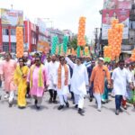 পঞ্চায়েত নির্বাচনে মনোনয়ন জমা, বিজেপির মিছিলে জনজোয়ার