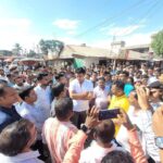 বিশালগড় বন্যা কবলিত এলাকা পরিদর্শনে সাংসদ বিপ্লব 