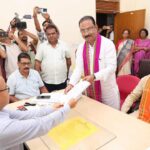 রাজ্যসভা উপনির্বাচনে মনোনয়নপত্র জমা বিজেপি প্রার্থী রাজীব ভট্টাচার্য্য-র
