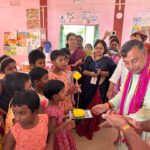 ছিনাইহানি জওহর লাল নেহেরু বালিকা নিবাসে সময় কাটালেন মন্ত্রী রতনলাল নাথ