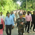 টিএসআর ১৫ ব্যাটেলিয়ন ক্যাম্প নির্মাণের প্রস্তাবিত জায়গা পরিদর্শন করলেন মন্ত্রী সুধাংশু দাস