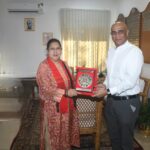 বিএসএফ সদর দপ্তর পরিদর্শনে সাংসদ কৃতি সিং দেববর্মা