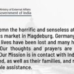 জার্মানির ক্রিসমাস বাজারে গাড়ি হামলায় আহত ৭ ভারতীয়ও 