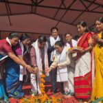 রামঠাকুর কলেজে রক্তদান এবং প্রমোদ মুক্তমঞ্চ উদ্বোধনে মন্ত্রী সুশান্ত চৌধুরী