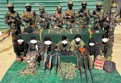 মণিপুরে নিরাপত্তা বাহিনীর অভিযানে গ্রেফতার সাত কেএনএ ক্যাডার, বাজেয়াপ্ত বিপুল অস্ত্র ও গোলাবারুদ