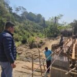 বীজ নির্মাণের প্রতিশ্রুতি রক্ষায় ফুট ব্রিজ নির্মাণ কাজ শুরু, মন্ত্রী বিকাশ দেববর্মার পরিদর্শন