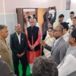 ধন্বন্তরী আয়ুর্বেদ মেডিকেল কলেজ পরিদর্শন মন্ত্রী ইন্দর সিং পারমারের