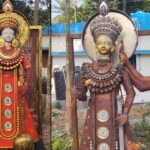 অবহেলায় ফেলে দেওয়া জিনিস দিয়ে ‘দেবী সরস্বতীর প্রাণ প্রতিষ্ঠা’