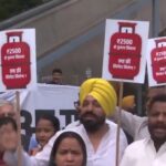 এলপিজি সিলিন্ডার ইস্যুতে এএপি-র বিক্ষোভ, পাল্টা তোপ বীরেন্দ্রর