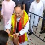 ত্রিপুরায় এসেছেন বিজেপি সর্বভারতীয় সভাপতি জেপি নাড্ডা