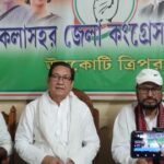 কৈলাসহরে জেলা কংগ্রেসের সাংবাদিক সম্মেলন অনুষ্ঠিত, টেন্ডার ও কাজের মান নিয়ে আলোচনা