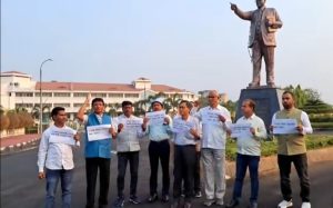 ত্রিপুরা বিধানসভায় আম্বেদকরের মূর্তির পাদদেশে&hellip;