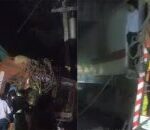 এক্সপ্রেস ট্রেনের সঙ্গে ট্রাকের সংঘর্ষ, হতাহতের খবর নেই