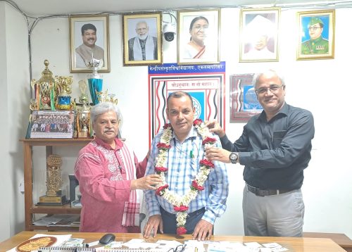 কেন্দ্রীয় সংস্কৃত বিশ্ববিদ্যালয়, একলব্য পরিসরে, নতুন নির্দেশকের দায়িত্বভার গ্রহণ