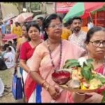 নববর্ষ উপলক্ষে লক্ষী নারায়ণ বাড়িতে দর্শনার্থীদের ভিড়