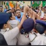 প্রধানমন্ত্রী রাজনৈতিক প্রতিহিংসা চরিতার্থ করতে ইডিকে ব্যবহার করছে, এরই প্রতিবাদে ইডি অফিস ঘেরাও প্রদেশ কংগ্রেসের, পুলিশ এবং কর্মীদের মধ্যে ধস্তাধস্তি, উত্তেজনা