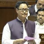 সংসদীয় বিষয়ক মন্ত্রী কিরেন রিজিজু বিরোধী দলের উপর সতর্কতা জারি করলেন