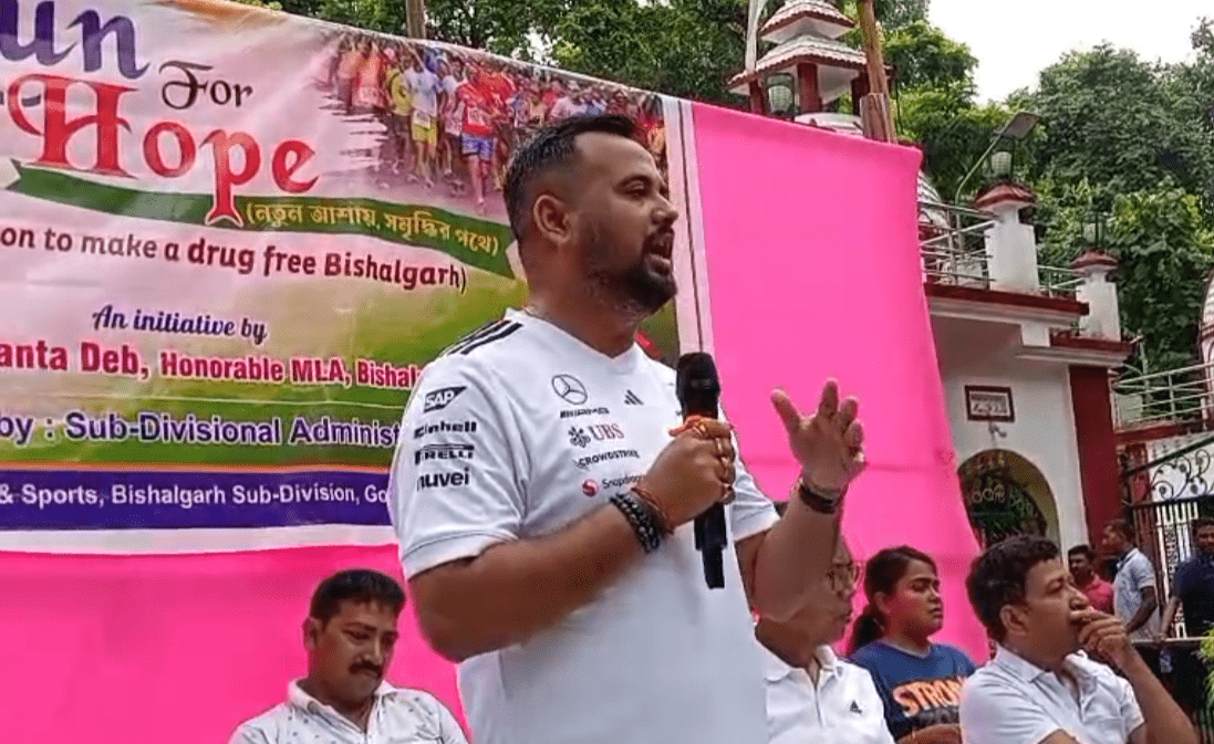 নেশামুক্ত ত্রিপুরার লক্ষ্যে বিশালগড়ে ম্যারাথন দৌড়: যুবসমাজকে উদ্বুদ্ধ করতে অভিনব উদ্যোগ