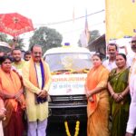 জনসেবায় প্রতাপগড়স্থিত গ্রীন এ্যারো ক্লাবকে অ্যাম্বুলেন্স দিলেন সাংসদ রাজীব