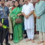 চতুর্দশ দেবতা মন্দিরে সস্ত্রীক পূজা দিলেন সাংসদ রাজীব