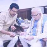 কেন্দ্রীয় আবাসন, শহরাঞ্চল বিষয়ক এবং বিদ্যুৎ মন্ত্রী সাথে সাক্ষাৎ সাংসদ বিপ্লবের