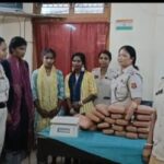 অবৈধভাবে গাঁজা পাচার করার সময় হাতে-নাতে আটক বহিঃরাজ্যের তিন মহিলা