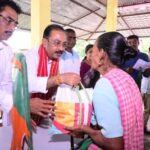 বিলোনিয়ার শরণার্থী শিবির পরিদর্শনে সাংসদ রাজীব ভট্টাচার্য