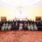 রাষ্ট্রপতি ভবনে ভারতীয় প্রতিরক্ষা এস্টেট পরিষেবা, মিলিটারি ইঞ্জিনিয়ার সার্ভিসেস এবং সেন্ট্রাল ওয়াটার ইঞ্জিনিয়ারিং সার্ভিসের প্রবেশনারিদের সাক্ষাৎ