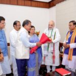 এডিসি নির্বাচনকে সামনে রেখে নয়াদিল্লির সংসদ ভবনে কেন্দ্রীয় গৃহমন্ত্রী অমিত শাহের সঙ্গে বৈঠকে রাজ্য বিজেপির নেতৃত্বরা