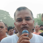 ইসকন মন্দিরের উদ্যোগে মহালয়ার প্রভাতে শোভাযাত্রা ও কীর্তন