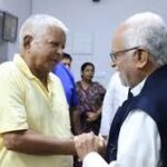 সুদর্শন রেড্ডির লালু যাদবের সঙ্গে সাক্ষাৎ ঘিরে বিতর্ক, বিজেপির অভিযোগ: ‘নৈতিকতা ভাঙল, মুখোশ খুলে গেল’