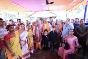 জনজাতি এলাকায় পূজা পরিক্রমায় মুখ্যমন্ত্রী