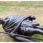 লন্ডনে মহাত্মা গান্ধীর মূর্তি ভাঙচুর, ভারতীয় উচ্চায়োগের কড়া প্রতিবাদ