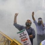 ঢাকায় শিক্ষকদের মিছিলে পুলিশের জলকামান-সাউন্ড গ্রেনেড, ফরিদপুরের ভাঙ্গায় অগ্নিসংযোগে উত্তেজনা