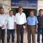 রেগা শ্রমিকদের বকেয়া নায্য মজুরির দাবিতে ডেপুটেশন সদর জেলা কংগ্রেসের