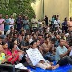 ৪৪ মাসের বকেয়া বেতনের দাবিতে তুরায় জোরদার বিক্ষোভ