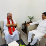 বিজেপি সদর দপ্তরে বিএল সন্তোষের সঙ্গে সাক্ষা মুখ্যমন্ত্রীর